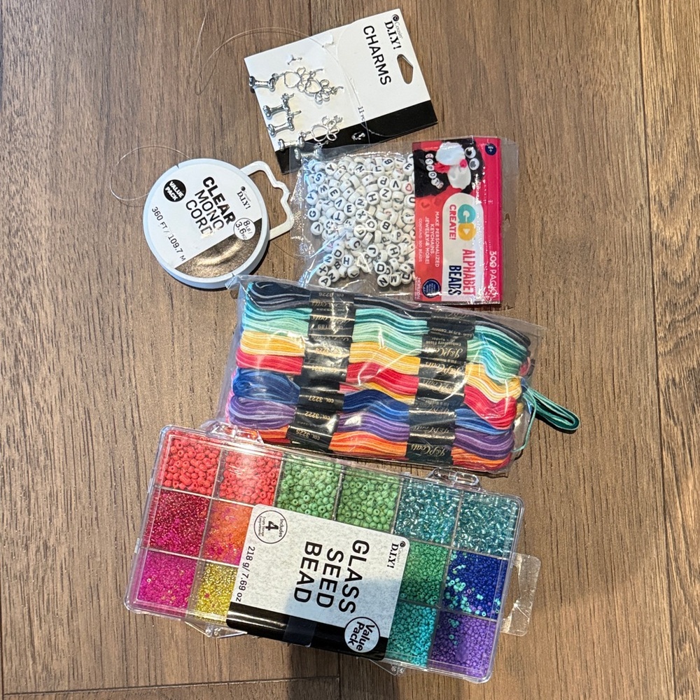 Colorful Bead and Charm Craft Kit
